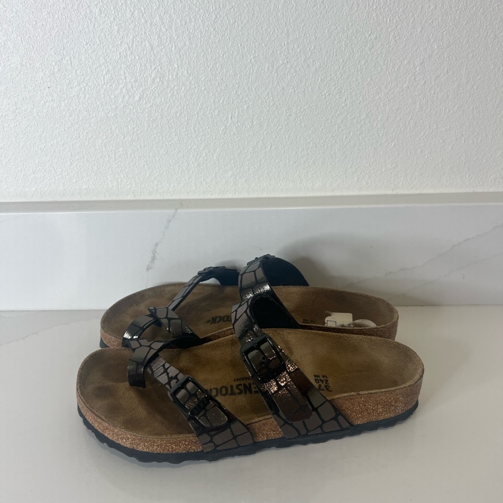 Birkenstock Mayari Croc‑Print Double Strap Sandal Slip-On EU 37 / US 6 - Picture 2 of 12